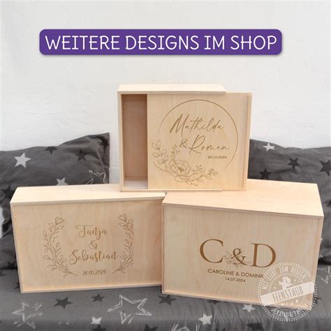 Holzbox Hochzeit Mit Graviertem Deckel Hochzeitsgeschenk