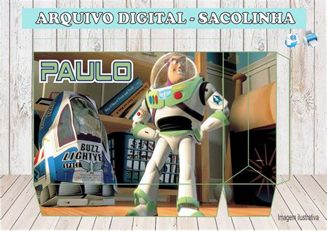 Arquivo Digital Sacolinha Buzz Lightyear Toy Story Jpeg Pdf No Elo