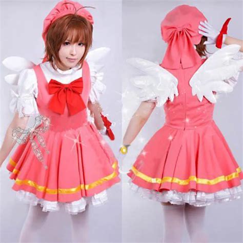 Anime Cardcaptor Sakura kinomoto sakura cosplay costume party dress ...