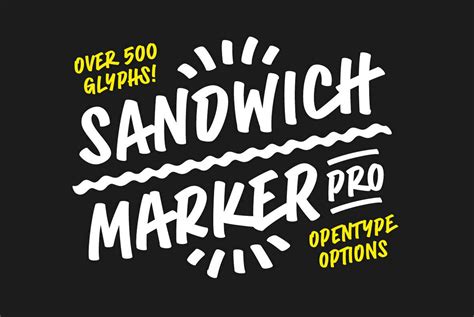 Sandwich Marker Pro Font Free Font