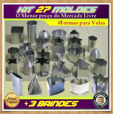 Kit Moldes Para Velas Artesanais Elo Produtos Especiais