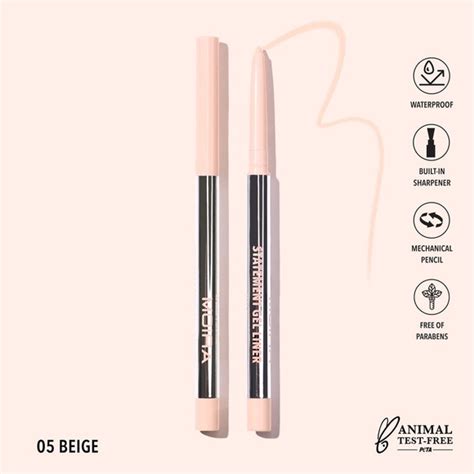 Makeup Graphic Linear Statement Gel Waterproof Beige Eyeliner Peach
