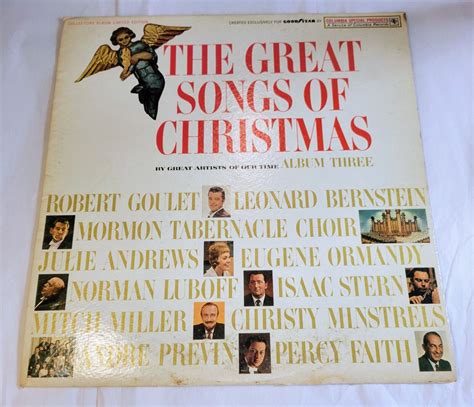 The Great Songs Of Christmas Album 3 Three Vg Goodyear 1963 Ebay