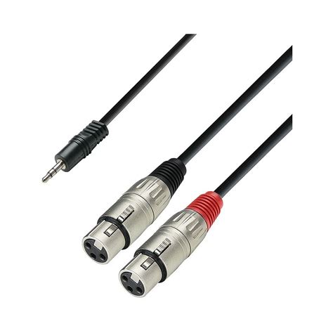 Adam Hall Cable Minijack Estereo A 2 XLR Hembra 1 M K3YWFF0100 Cutoff