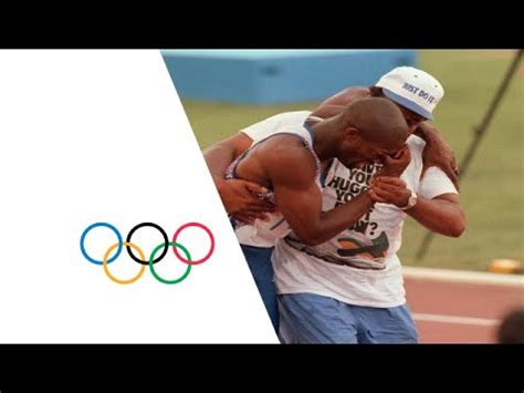 Derek Redmond S Emotional Olympic Story Injury Mid Race Barcelona