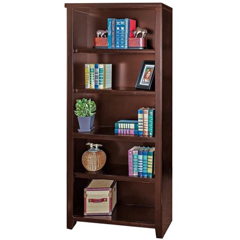 Martin Furniture Tribeca Loft Shelf Wooden Bookcase In Burnt