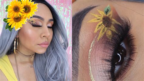 MAQUILLAJE INSPIRADO EN GIRASOLES Colaborativo Con Viviana YouTube