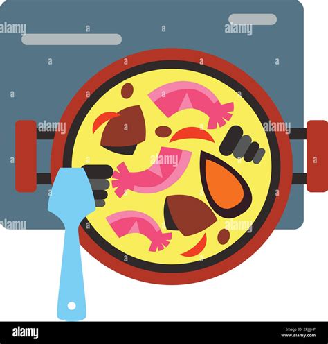 Cooking Spanish Paella Icon Stock Vector Image And Art Alamy