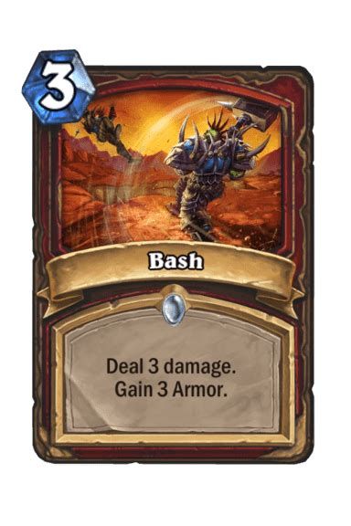 Bash Warrior Card Hearthstone Icy Veins