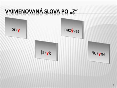 PPT Vyjmenovaná slova po Z PowerPoint Presentation free download