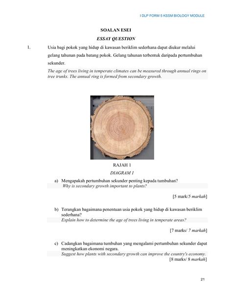 Modul Dlp Biologi Kssm T5 Yusuptigs Muka Surat 26 Membalik Pdf