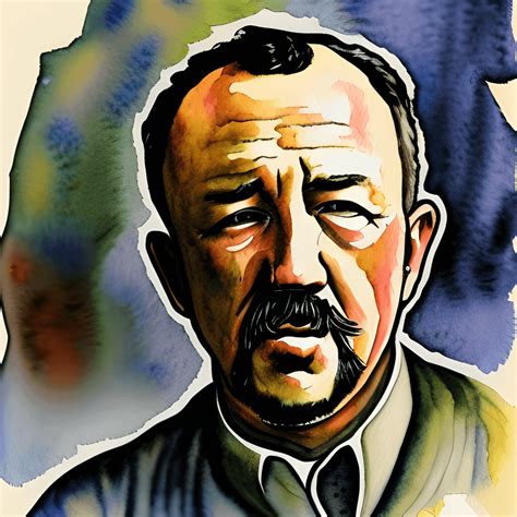 John Steinbeck Portrait Watercolor · Creative Fabrica