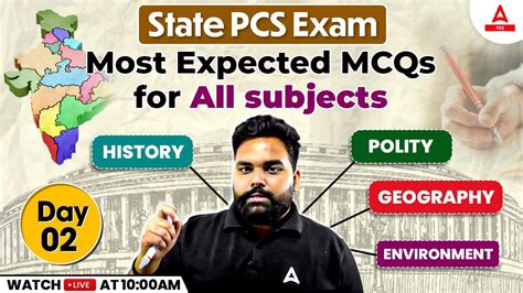 State PCS Mock Test 2024 25 Top MCQs History Geography Polity