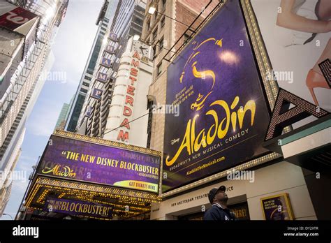 The musical "Aladdin" by Disney at the New Amsterdam Theatre in the ...