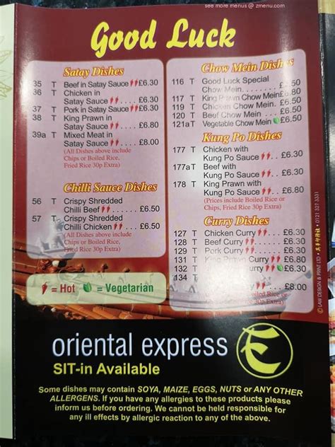 Online Menu Of Sunflower Chinese Take Away Restaurant Limavady United