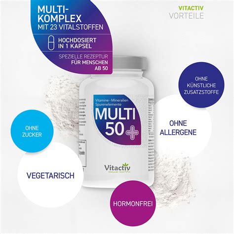 Vitactiv MULTI 50 Vitamin Mineralstoff Komplex 60 St Shop Apotheke