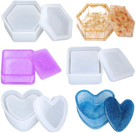 Craft Supplies Tools Casting Mold Silicone Mold Heart Shaped