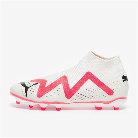 Puma Future Match Laceless Fg Ag Bianco Puma Orchidea Fuoco Scarpe