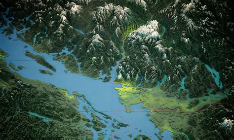 Support - The Challenger Relief Map of British Columbia