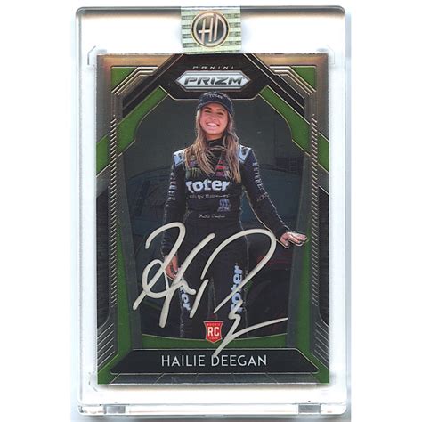 Hailie Deegan Signed 2020 Panini Prizm 56 RC Deegan COA Pristine