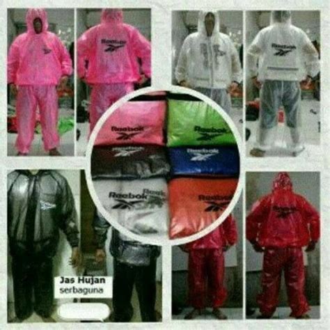 Jual Jas Hujan Reebok Adidas Nike Sauna Suit Olahraga Sport Rain Coat