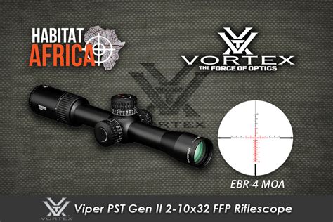 Vortex Viper Pst Gen Ii 2 10x32 Ffp Riflescope Ebr 4 Mrad Reticle