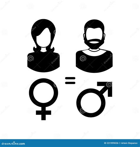 Gender Equality Icon Sex Vector Symbol Female And Male Sign Stock Vector Illustration Of