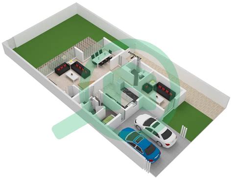 Floor Plans For Type B Unit Corner End Bedroom Townhouses In Sendian