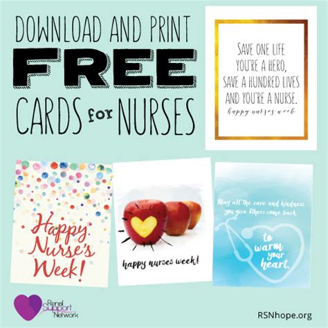 Free Printable Nurses Week Cards - Printable Word Searches