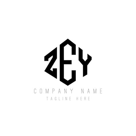 ZEY Buchstaben-Logo-Design mit Polygon-Form ZEY Polygon- und Würfelform ...