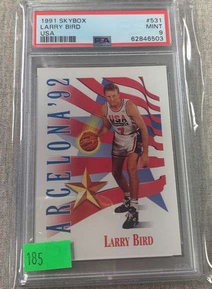 Graded Larry Bird Usa Skybox Card Metzger Property Services Llc