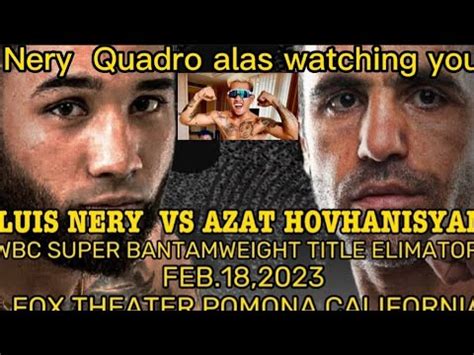 Feb Araw Ng Bagsakan Quadro Alas Manood Luis Pantera Nery Vs