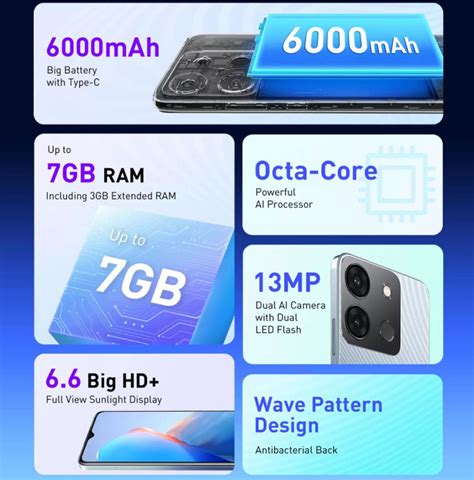 Infinix Smart 7 with 6.6″ HD+ display, 4GB RAM, 6000mAh battery ...