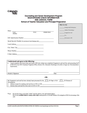 Fillable Online Soe Chhs Colostate Judicial Proceeding Form Fax Email