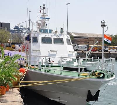 Indian Coast Guard Interceptor Boat Icgs C Commissioned Chennai