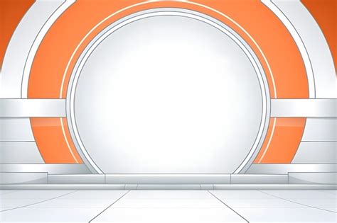 Free Photo Simple Modern Blank Clean Stage Background