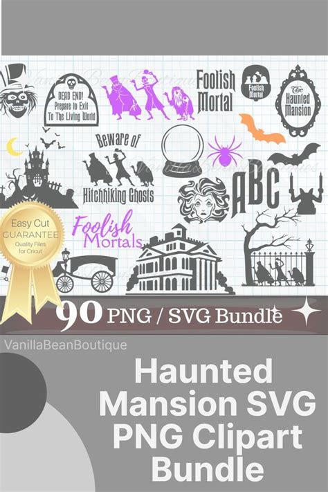 Haunted Mansion SVG Bundle Haunted Mansion PNG Haunted Mansion SVG