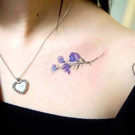 Top 57+ Best Sweet Pea Flower Tattoo Ideas - [2021 Inspiration Guide]