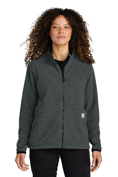 Carhartt Womens Textured Full Zip Fleece Jacket Product Company