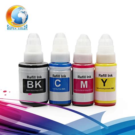 4 Pcs Refill Dye Ink Bk 120ml Cmy 70ml Special Ink For All Canon Inkjet Printer Dye Ink In Ink