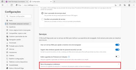 Como alterar o buscador padrão no Edge Blog Ravel Tecnologia