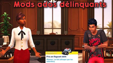 Mod ados délinquants pour les Sims 4 Mod Sims 4 Ado Sims Sims 4 mods