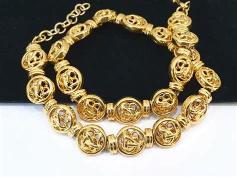 Monet Exclusive 18kt Gold Plated Etruscan Necklace Catawiki