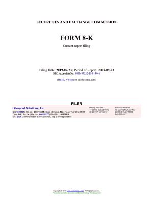 Fillable Online Liberated Solutions Inc Form 8 K Current Event Report