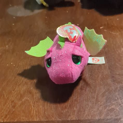 Ty Toys Ty Beanie Boos Teeny 55 Darby Pink Dragon Stackable Plush