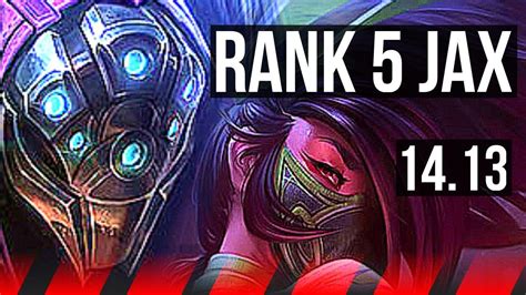 JAX Vs AKALI TOP 6 0 3 Rank 5 Jax 67 Winrate Dominating Rank