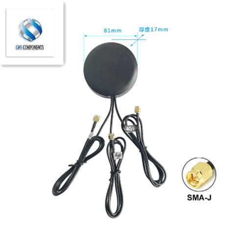 China Low Price 4g Wifi Gps Antenna Gsm Lte 2 4ghz Three In One Combine Antenna Sma Male