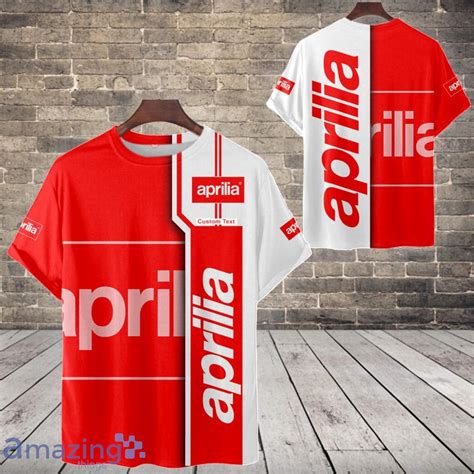 Aprilia White Red T Shirt