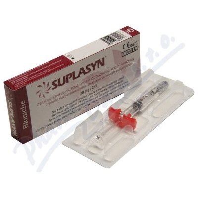 Suplasyn sterilní roztok hyaluronátu sodného 20 mg 2 ml 2 ml od 789 Kč