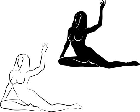Nude Woman Line Art Vector Images Over 1 700